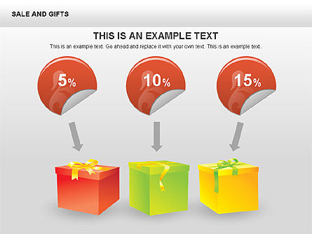 Sale and Gifts Shapes, Slide 15, 00427, Shapes — PoweredTemplate.com
