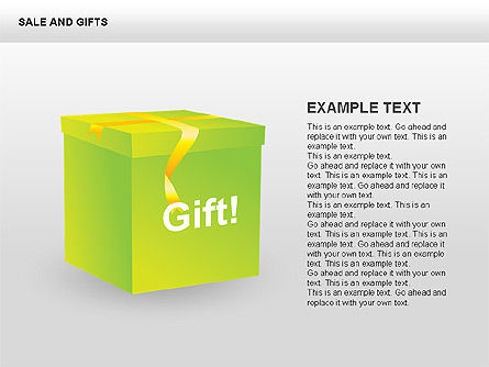Sale and Gifts Shapes, Slide 2, 00427, Shapes — PoweredTemplate.com