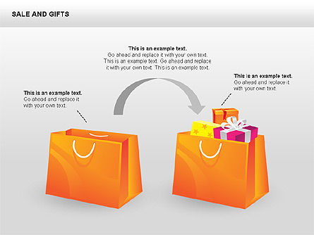 Sale and Gifts Shapes, Slide 5, 00427, Shapes — PoweredTemplate.com