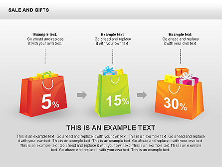 Sale and Gifts Shapes, Slide 7, 00427, Shapes — PoweredTemplate.com