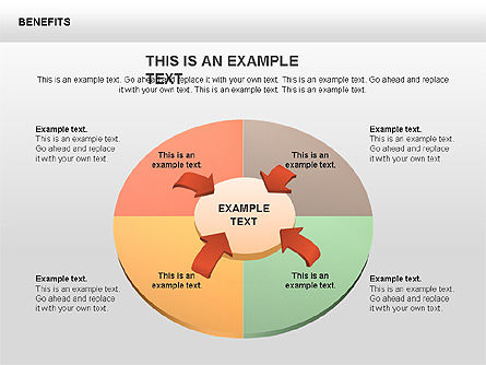 Diagrammes des avantages, Diapositive 8, 00429, Modèles commerciaux — PoweredTemplate.com