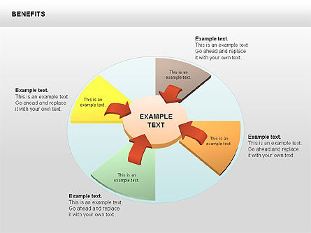 Diagrammes des avantages, Diapositive 9, 00429, Modèles commerciaux — PoweredTemplate.com