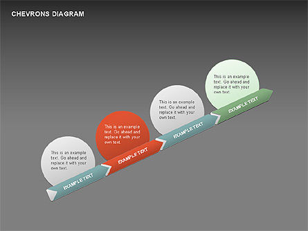 3D Chevron Diagram, Slide 4, 00430, Stage Diagrams — PoweredTemplate.com