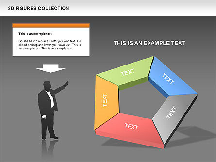 Collection de chiffres 3d, Diapositive 16, 00432, Formes — PoweredTemplate.com
