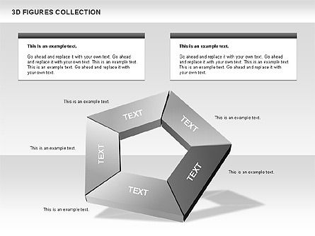 Collection de chiffres 3d, Diapositive 5, 00432, Formes — PoweredTemplate.com