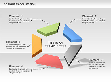3Dフィギュアコレクション, スライド 9, 00432, 図形 — PoweredTemplate.com