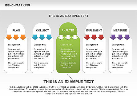 Diagrammi di benchmarking colorate, Slide 10, 00437, Modelli di lavoro — PoweredTemplate.com