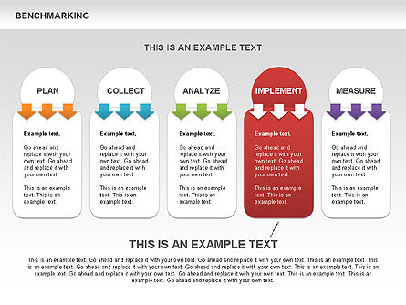 Diagrammi di benchmarking colorate, Slide 11, 00437, Modelli di lavoro — PoweredTemplate.com