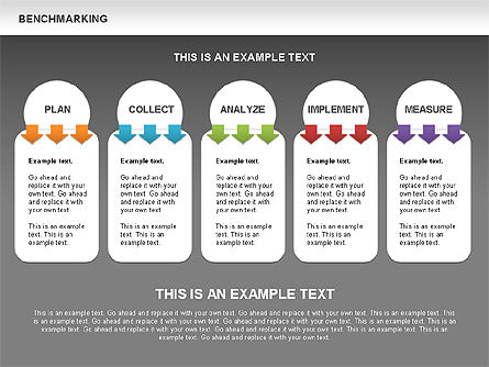  Diagramas de benchmarking coloridos, Deslizar 15, 00437, Modelos de Negócio — PoweredTemplate.com