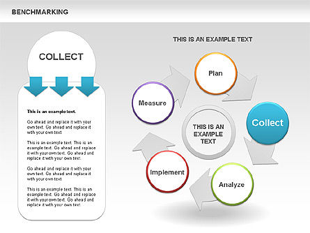 Colored Benchmarking Diagrams, Slide 3, 00437, Business Models — PoweredTemplate.com