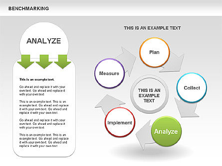 Colored Benchmarking Diagrams, Slide 4, 00437, Business Models — PoweredTemplate.com