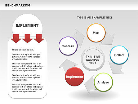 Diagram Benchmarking Berwarna, Slide 5, 00437, Model Bisnis — PoweredTemplate.com