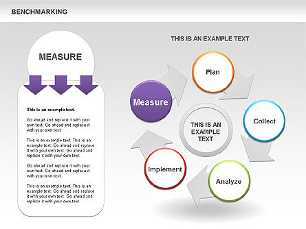 Diagrammi di benchmarking colorate, Slide 6, 00437, Modelli di lavoro — PoweredTemplate.com