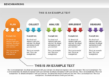 Diagrammi di benchmarking colorate, Slide 8, 00437, Modelli di lavoro — PoweredTemplate.com