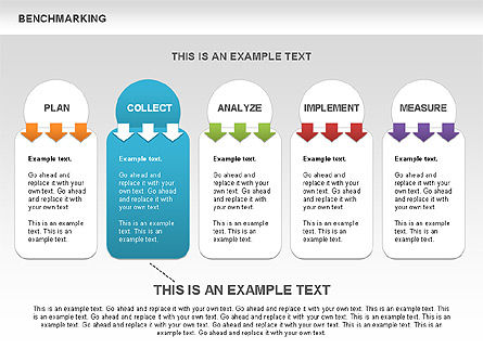Diagrammi di benchmarking colorate, Slide 9, 00437, Modelli di lavoro — PoweredTemplate.com