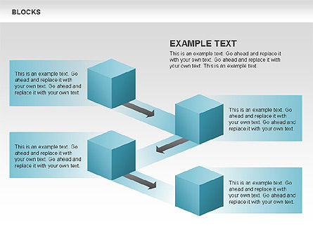 Gráficos de bloques, Diapositiva 11, 00438, Modelos de negocios — PoweredTemplate.com