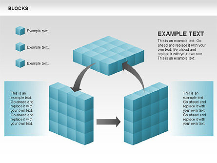 Blocks charts, Deslizar 12, 00438, Modelos de Negócio — PoweredTemplate.com