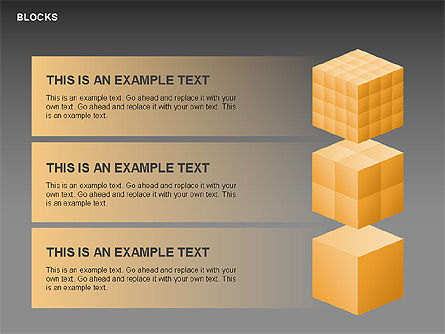 Blocks charts, Dia 14, 00438, Businessmodellen — PoweredTemplate.com