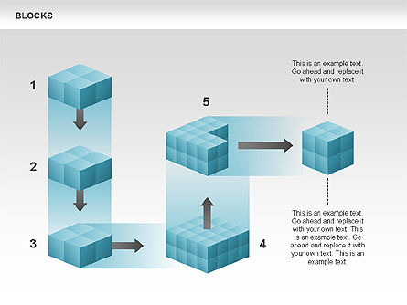 Blocks charts, Dia 9, 00438, Businessmodellen — PoweredTemplate.com