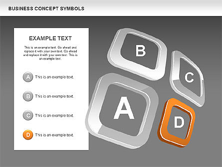 Conceptos de negocio formas y gráficos, Diapositiva 13, 00439, Formas — PoweredTemplate.com
