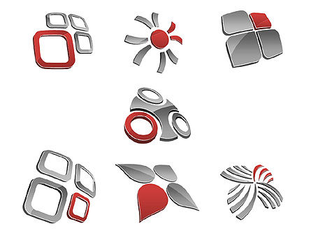 Conceptos de negocio formas y gráficos, Diapositiva 14, 00439, Formas — PoweredTemplate.com