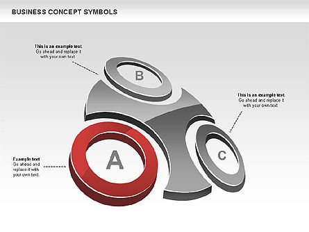 Conceptos de negocio formas y gráficos, Diapositiva 2, 00439, Formas — PoweredTemplate.com