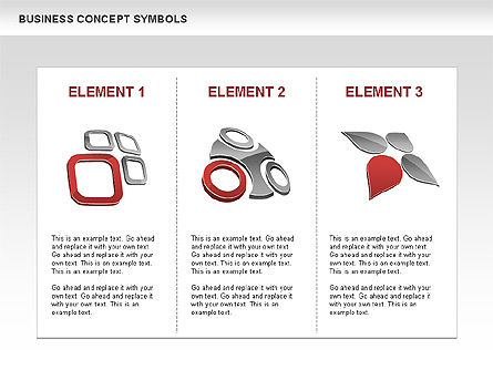 Conceptos de negocio formas y gráficos, Diapositiva 3, 00439, Formas — PoweredTemplate.com