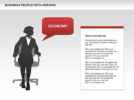 Diagrammes de silhouettes d'entreprise, Diapositive 10, 00441, Modèles commerciaux — PoweredTemplate.com