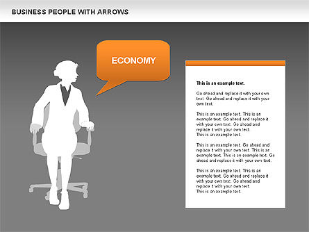 Bedrijfs silhouetten diagrammen, Dia 15, 00441, Businessmodellen — PoweredTemplate.com