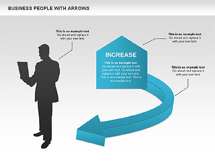 Diagrammes de silhouettes d'entreprise, Diapositive 6, 00441, Modèles commerciaux — PoweredTemplate.com