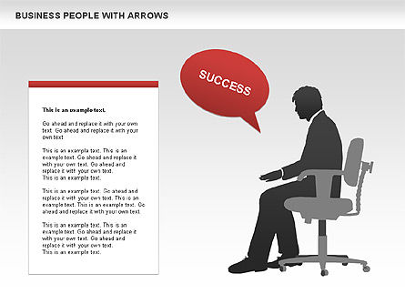 Diagrammes de silhouettes d'entreprise, Diapositive 8, 00441, Modèles commerciaux — PoweredTemplate.com