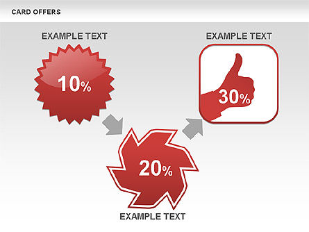 Card Offers Shapes, Free PowerPoint Template, 00443, Shapes — PoweredTemplate.com