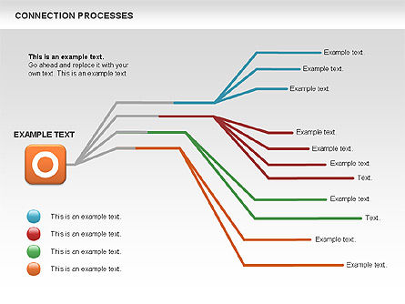 Collegamento elabora diagramma, Slide 10, 00445, Diagrammi di Processo — PoweredTemplate.com