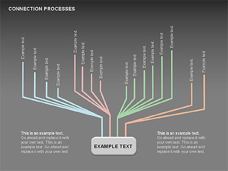 Connection Processes Diagram, Slide 11, 00445, Process Diagrams — PoweredTemplate.com