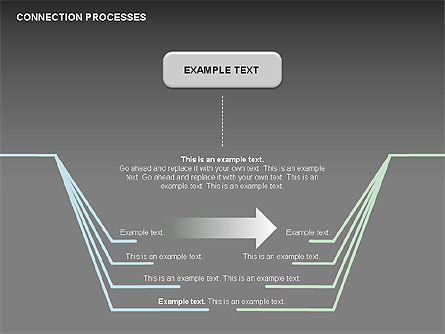 Connection Processes Diagram, Slide 13, 00445, Process Diagrams — PoweredTemplate.com
