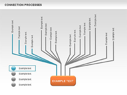 Connection Processes Diagram, Slide 2, 00445, Process Diagrams — PoweredTemplate.com