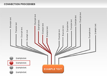 Connection Processes Diagram, Slide 3, 00445, Process Diagrams — PoweredTemplate.com