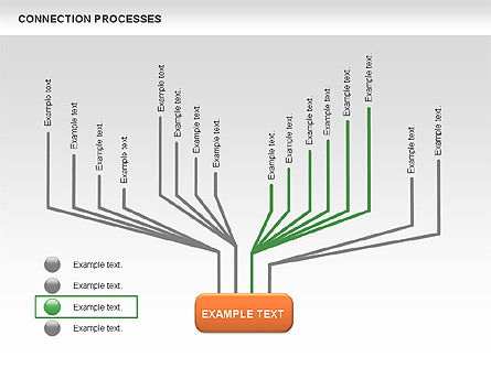 Connection Processes Diagram, Slide 4, 00445, Process Diagrams — PoweredTemplate.com