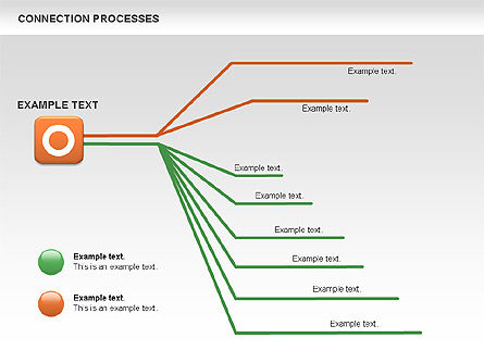 Connection Processes Diagram, Slide 6, 00445, Process Diagrams — PoweredTemplate.com