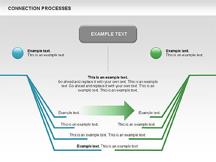 Diagrama de procesos de conexión, Diapositiva 7, 00445, Diagramas de proceso — PoweredTemplate.com