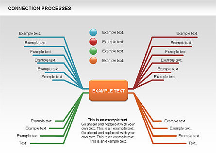 Collegamento elabora diagramma, Slide 8, 00445, Diagrammi di Processo — PoweredTemplate.com