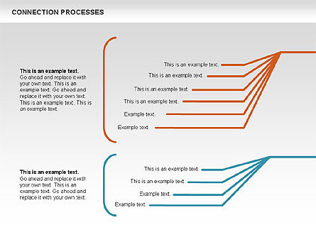 Connection Processes Diagram, Slide 9, 00445, Process Diagrams — PoweredTemplate.com