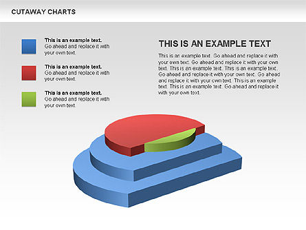 Cutaway Pie Charts, Slide 6, 00446, Business Models — PoweredTemplate.com