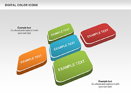 색상 아이콘 모음, 슬라이드 2, 00448, 실루엣 — PoweredTemplate.com