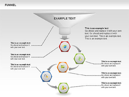 Funnel Sorting Diagrams, Slide 6, 00451, Stage Diagrams — PoweredTemplate.com