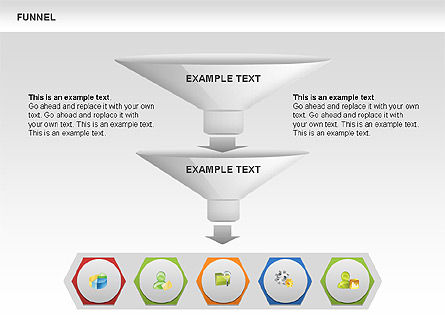 Funnel Sorting Diagrams, Slide 7, 00451, Stage Diagrams — PoweredTemplate.com