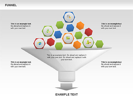 Funnel Sorting Diagrams, Slide 8, 00451, Stage Diagrams — PoweredTemplate.com