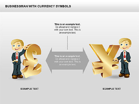 货币和商人图标, PowerPoint模板, 00453, 图标 — PoweredTemplate.com
