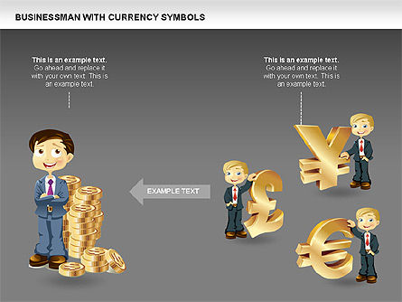 Currency and Businessman Icons, Slide 11, 00453, Icons — PoweredTemplate.com