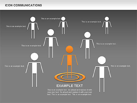 Icone di rischio e di leadership, Slide 15, 00454, icone — PoweredTemplate.com